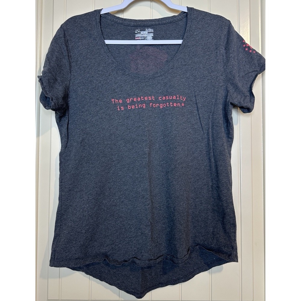 Under Armour Heatgear semi-fitted Womens Size XL WOUNDED WARRIOR Project t-shirt